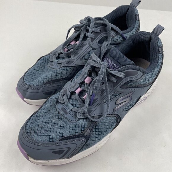 Skechers Go Run Consistent Women’s 9.5 Blue Purple Athletic Running Shoes - Picture 2 of 12